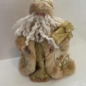 Vintage Gold Santa
